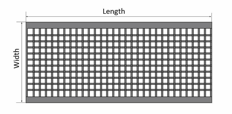 This is one diagram of molded FRP grating with square mesh.